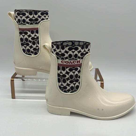 Coach Rivington Rain Bootie Chalk - Picture 3 of 12